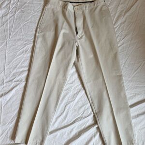 Vintage Polo “Gordon” 100% Cotton Twill Khaki Casual Trousers